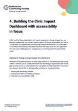 4. Building the Civic Impact Dashboard with accessibility in focus
